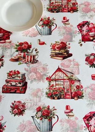 Скатертина 3д ефект кухонна тефлонова