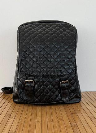 Женский рюкзак из экокожи до 10 литров 33*25*12 см цвет черный