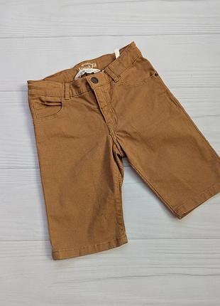 Шорты бермуды коричневые горчичные 6-7