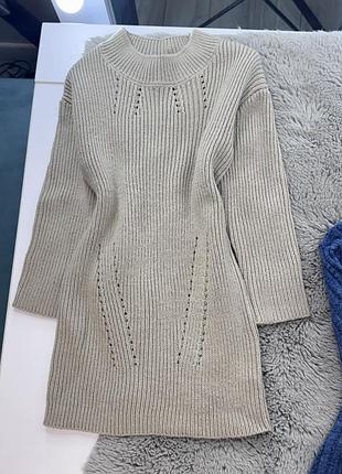 Тепла сукня беж tu  для дівчинки 2-3 роки