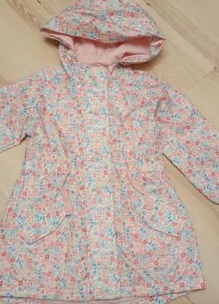 Легкая ветровка, парка в цветочный принт young dimension,