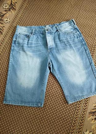 Мужская одежда 🔵 джинсовые шорты на талию 105 см, 54/56 размер