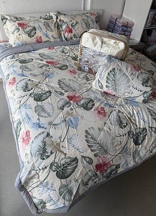 Комплект постільної білизни з двома ковдрами