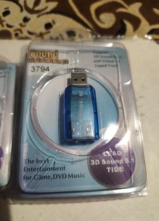 Звукова карта usb 3d 5,1 sound.нова.