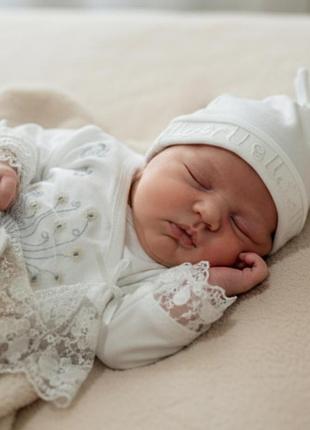 Нарядный комплект для новорожденной девочки