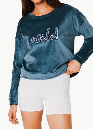 Велюровый свитшот boux avenue