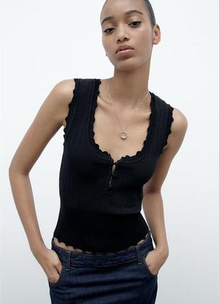 Ажурный топ zara xc