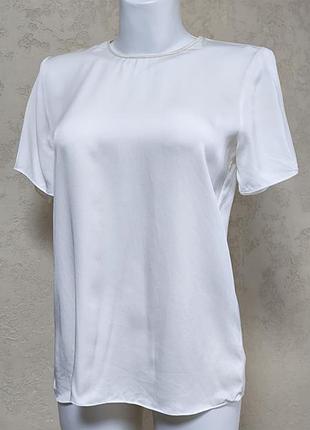 Шовковий топ від преміального бренду theory, 100% шовк, розмір