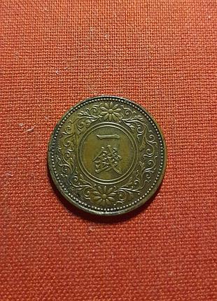 Япония 1 сен 1918г.年七正大,ёсихито (тайсё) (1912 - 1926),бронза,нечастые