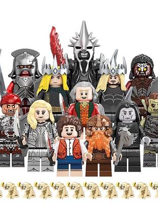 Большой набор фигурок обладатель персон 12 шт lord of the rings