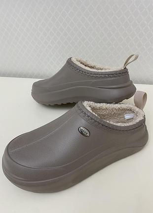 Жіночі галоші утеплені dago,еко хутро тедді.