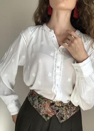 100% віскоза. натуральна жіноча блуза білого кольору