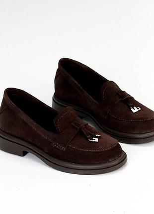 Лофери натуральна замша