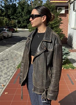 Шкіряна куртка zara