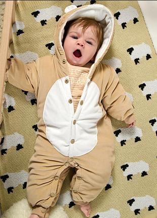 Комбинезон теплый мишка