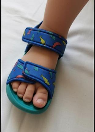 Босоножки сандалии пенки с акулами george 7