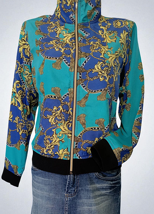 Ac-tiv-ology, бомбер, кардиган с принтом в стиле versace.