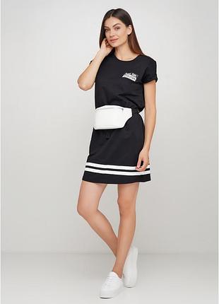 Сумка на пояс бананка sambag tirso msh белая c белой молнией