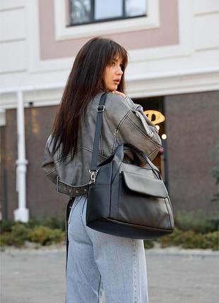 Женская спортивная сумка sambag vogue bkt черная