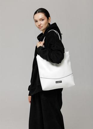 Сумка sambag shoper nova белая