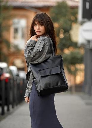 Жіноча сумка sambag shopper black