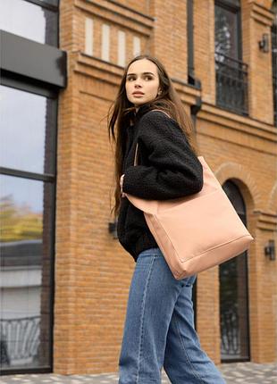 Сумка sambag shopper tote sen пудра