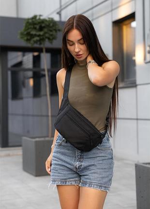 Сумка на пояс бананка sambag tirso max чорная