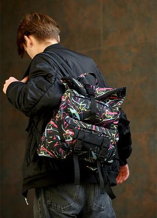 Рюкзак ролл sambag rolltop double принт "abstract"