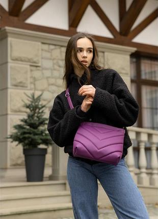 Сумка кросбоді rose srn black фіолетова