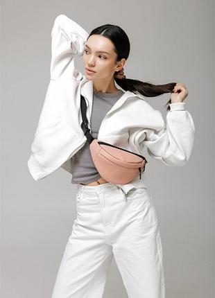 Сумка на пояс бананка sambag marina msg пудра