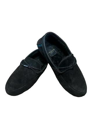 Мокасин - тапочки мужские ted baker из замши коричневые