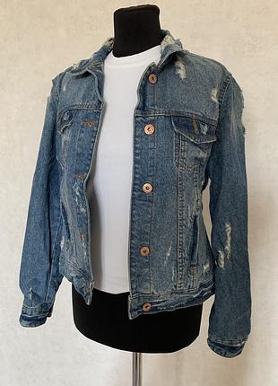 Denim co джинсовий піджак джинсова куртка  8 розмір s