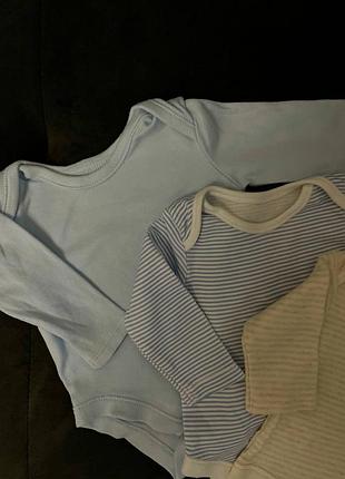 🔹 набір бодіків | 3 шт. | 0–3 міс