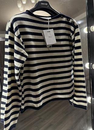 Свитер полоска шерсть