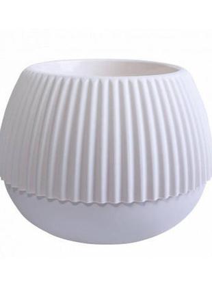 Вазон для цветов алеана бохо 14 см белая роза
