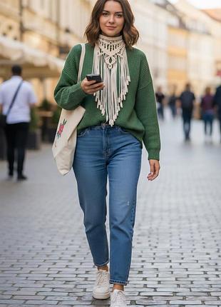 Чокер макраме, воротничок