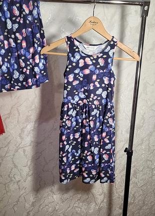 ❤️сарафан детский  летний в бабочках