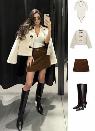 Новинка! стильна куртка/пальто/утеплений піджак zara з нової колекції.