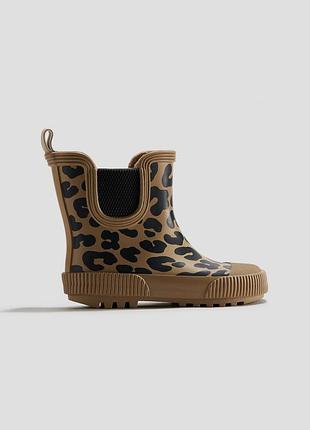 Чоботи на дівчинку леопардові hm new