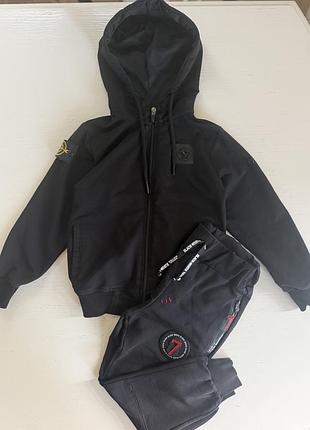 Спортивний костюм олімпійка зіп худі штани джоггери 5-6 років, 110-116 см