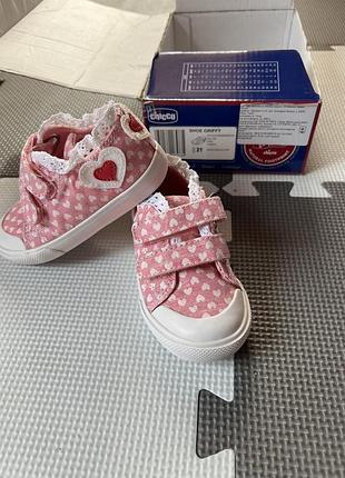 Кеди  для дівчинки chicco  griffy pink розмір 21 рожеві милі