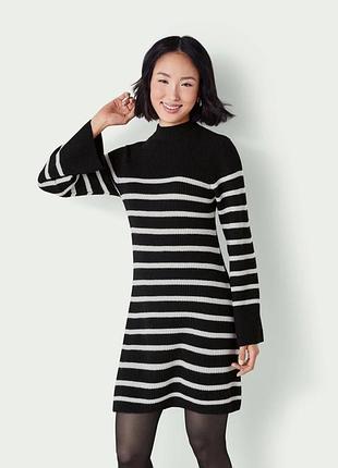 Женское вязаное платье под горло с шерстью esmara s, m