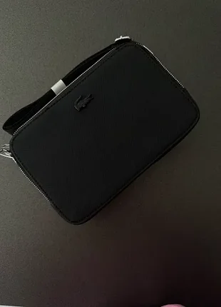 Сумка лакоста lacoste черная мужская