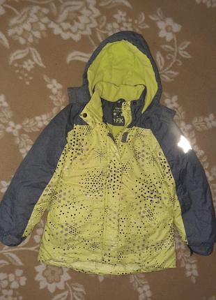 Зимняя термокуртка y.f.k. на девочку р.134-140