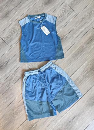 Спортивний комплект з принтом шорти майка 122 см 6 7 років хлопчику reserved  футбольна форма