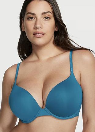 Котоновий бюстгальтер victoria’s secret з подвійним пушапом 34б наш 75б з логотипами