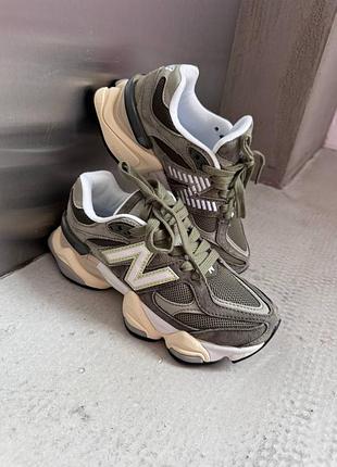 Кроссовки new balance 9060 dark army