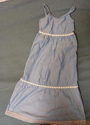 Платье для девочки длинное