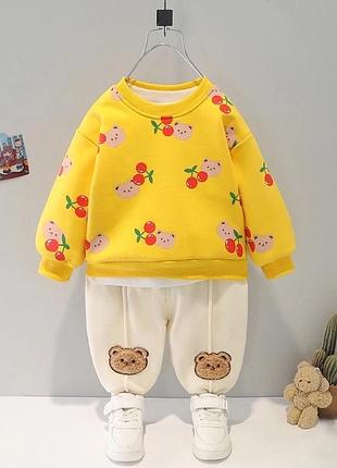 Теплый костюм для девочек