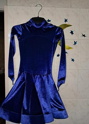 Сукня для бальних танців темно-синього кольору,danceme,36 розмір